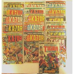 12-MARVEL KA-ZAR COMIC BOOKS #10-#20,#5