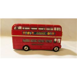 2 VINTAGE LONDON DOUBLE DECKER BUSES.