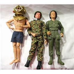 1960'S HASBRO & MARX GI JOE LOT -FOOTLOCKER