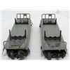 Image 1 : 2 VINTAGE LIONEL TRAIN LINES HAULING CARS -METAL-
