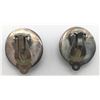 Image 2 : PAIR OF NAVAJO STERLING EARRINGS WITH