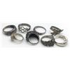 Image 2 : 8-STERLING RINGS WITH ALL DIFFERENT DESIGNS