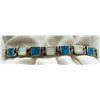 Image 1 : 8 INCH NAVAJO STERLING PANEL BRACELET WITH