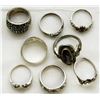 Image 2 : 8-ANTIQUE STERLING WITH WITH CRYSTAL STONE