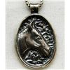 Image 1 : 16 INCH STERLING NECKLACE WITH HORSE PENDANT