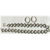 Image 1 : 16 INCH STERLING PANEL NECKLACE WITH HEART