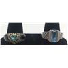 Image 1 : 2-STERLING RINGS WITH BLUE STONE ACCENTS
