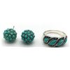 Image 1 : STERLING RING AND EARRING SET