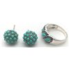Image 2 : STERLING RING AND EARRING SET
