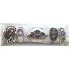 Image 1 : 5-STERLING RINGS ALL WITH DIFF DESIGNS/STONES
