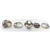 Image 2 : 5-STERLING RINGS ALL WITH DIFF DESIGNS/STONES