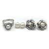 Image 1 : STERLING RING & (2)PAIRS OF EARRINGS