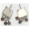 Image 1 : PAIR OF STERLING EARRINGS MARKED ISRAEL