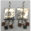 Image 2 : PAIR OF STERLING EARRINGS MARKED ISRAEL