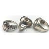 Image 2 : 3-MODERN STERLING RINGS WITH DIFF DESIGNS