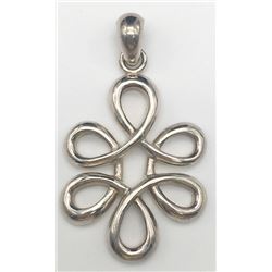 STERLING BARSE PENDENT WITH CUT OUT DESIGN