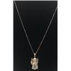 Image 2 : STERLING NECKLACE WITH ANGEL PENDANT MARKED!