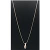 Image 2 : STERLING NECKALCE WITH TEARDROP PENDANT