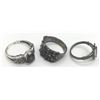 Image 1 : 3-STERLING RINGS ALL WITH DIFF DESIGNS