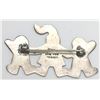 Image 2 : MEXICO STERLING CHILDREN BROOCH MARKED!