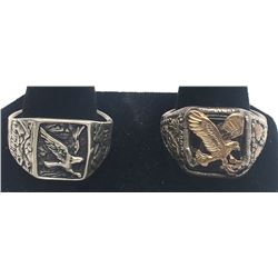 2-MEN'S EAGLE RINGS BEAUTIFUL DESIGNS!