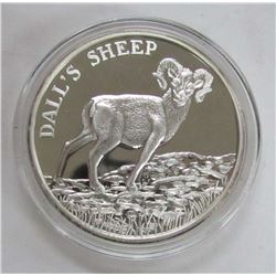 TWO TROY OUNCES .999 FINE SILVER - DALL'S SHEEP