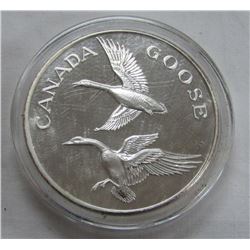 TWO TROY OUNCES .999 FINE SILVER - CANADA GOOSE