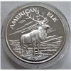 Image 1 : TWO TROY OUNCES .999 FINE SILVER - AMERICAN ELK