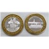 Image 1 : 2-$10 GAMING CASINO TOKENS SILVER .999