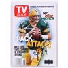 Image 1 : Brett Favre Signed TV Guide Magazine (Favre Hologram)