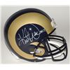 Image 1 : Kurt Warner Signed Rams Full-Size Helmet Inscribed "HOF 17" (JSA COA)