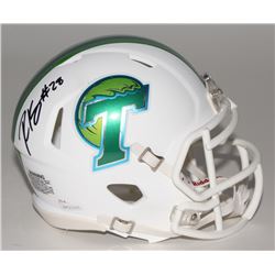 Robert Kelley Signed Tulane Green Wave Mini Speed Helmet (JSA COA)