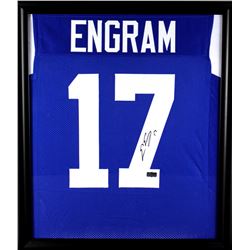 Evan Engram Signed Ole Miss Rebels 23x27 Custom Framed Jersey Display (Radtke COA)