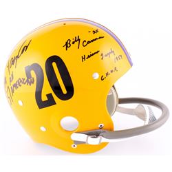 Billy Cannon  Jim Taylor Signed LSU Tigers Authentic Throwback Suspension Full-Size Helmet Inscribed