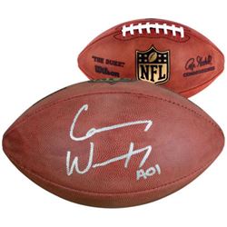 Carson Wentz Signed "The Duke" Official NFL Game Ball Inscribed "AO1" (Fanatics Hologram)