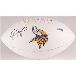 Brett Favre Signed Vikings Logo Football (Radtke COA)