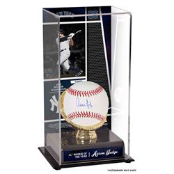 Aaron Judge Signed "2017 Rookie of the Year" 10x5x5.5 Baseball with Display Case (Fanatics)