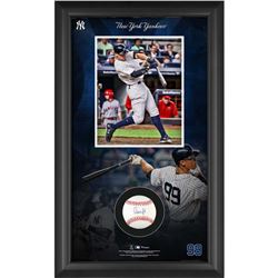 Aaron Judge Signed 15.5x25.25x2 Custom Framed Baseball Shadowbox Display (MLB Hologram  Fanatics Hol