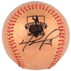 David Ortiz Signed 24K Gold Final Season Baseball (Fanatics Hologram)