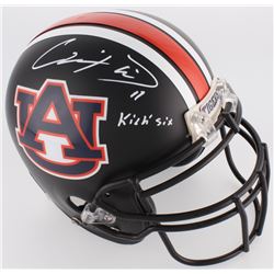 Chris Davis Jr. Signed Auburn Tigers Full-Size Black Matte Authentic On-Field Helmet Inscribed "Kick
