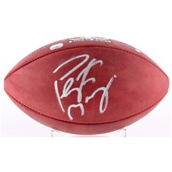 Peyton Manning Signed Super Bowl 50 Logo Football (Steiner COA  Fanatics Hologram)
