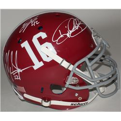 Eddie Lacy, Derrick Henry  Mark Ingram Signed Alabama Full-Size Authentic On-Field Helmet (Lacy, Hen