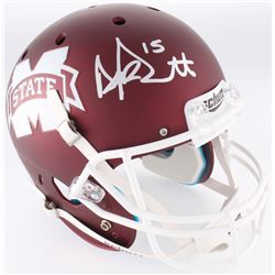 Dak Prescott Signed Mississippi State Bulldogs Full-Size Helmet (JSA COA  Radtke COA)