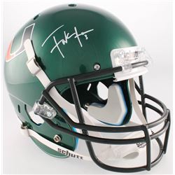 Frank Gore Signed Miami Hurricanes Full-Size Helmet (Radtke COA)