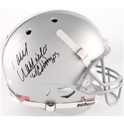 Paul Warfield Signed Ohio State Buckeyes Full Size Helmet Inscribed "61 Champs" (Radtke COA)