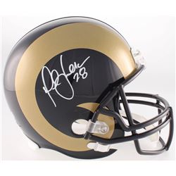 Marshall Faulk Signed Rams Full-Size Helmet (Radtke COA)
