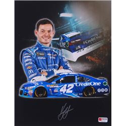 Kyle Larson Signed NASCAR 2017 Credit One 11x14 Photo (PA COA)