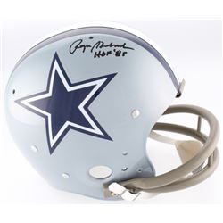 Roger Staubach Signed Cowboys TK Suspension Full-Size Helmet Inscribed "HOF '85" (JSA COA)