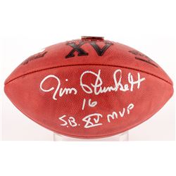 Jim Plunkett Signed Official NFL Super Bowl XV Logo Game Ball Inscribed "S.B. XV MVP" (Radtke COA)