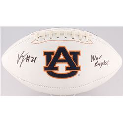 Kerryon Johnson Signed Auburn Tigers Logo Football Inscribed "War Eagle!" (Radtke COA)